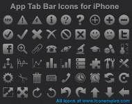 App Tab Bar Icons for iPhone screenshot